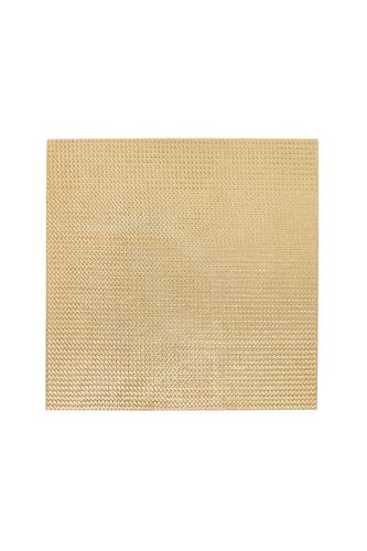 Coincasa πιατέλα σερβιρίσματος σε τετράγωνο σχήμα με ανάγλυφη υφή 33 x 33 cm - 007127808 Χρυσό
